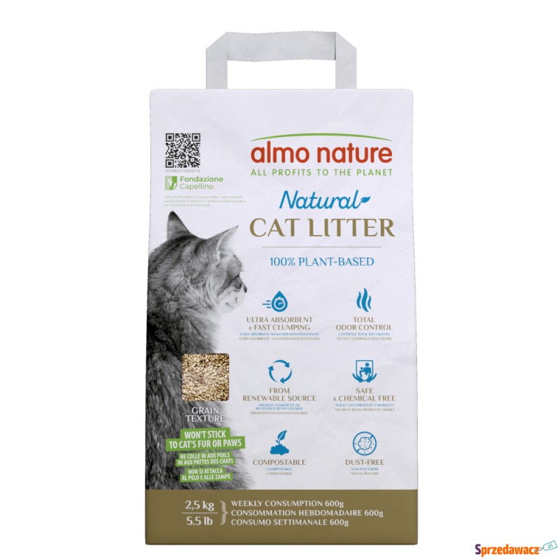 Almo Nature Natural - 2 x 2,5 kg - Żwirki do kuwety - Bydgoszcz
