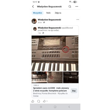 Organy casio ctx5000