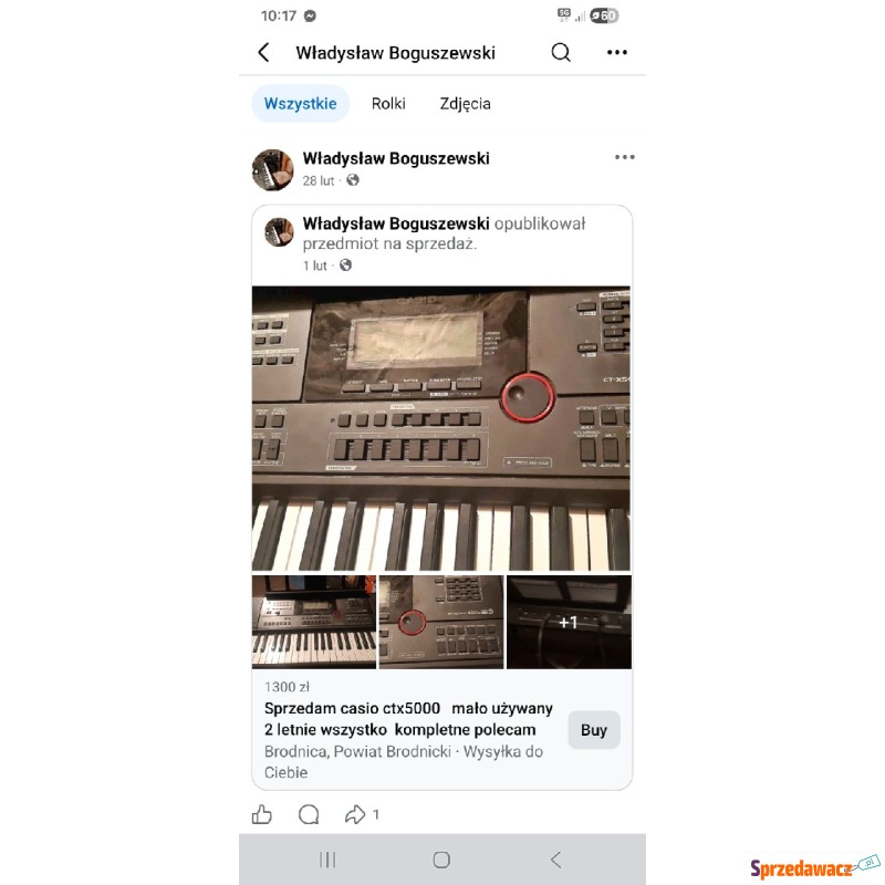 Organy casio ctx5000 - Pozostały sprzęt ele... - Brodnica