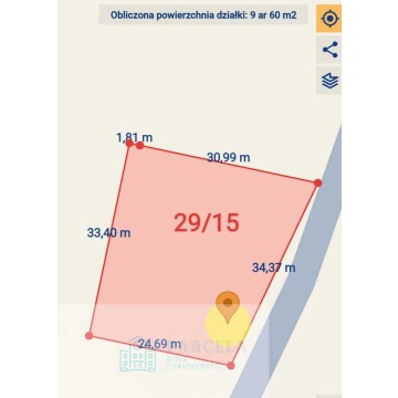 Działka budowlana Kosówka sprzedam, pow. 960 m2  (9.6a) - zdjęcie 8