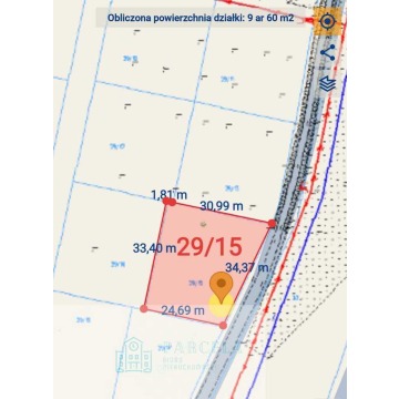 Działka budowlana Kosówka sprzedam, pow. 960 m2  (9.6a) - zdjęcie 6