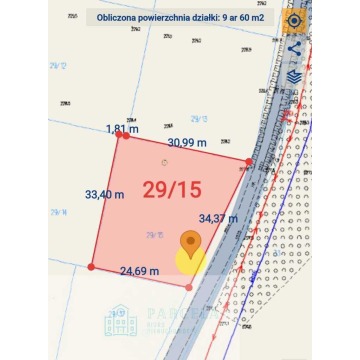 Działka budowlana Kosówka sprzedam, pow. 960 m2  (9.6a) - zdjęcie 7
