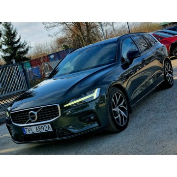 Volvo V60 - 1Wł Full LED R-Design Serwis Parktronic ACC Navi Bluetooth Gwarancja