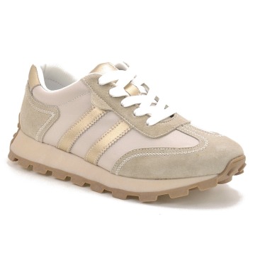 Beżowe sneakersy damskie S.Barski  LR61-7096