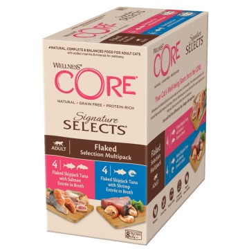 Wellness Core Cat Signature Selects, 8 x 79 g - Wybór w kawałkach