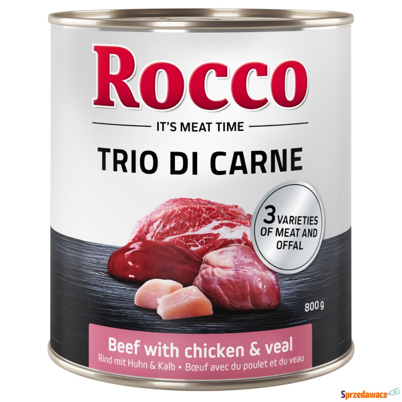 Rocco Classic Trio di Carne - Wołowina, kurczak... - Karmy dla psów - Szczecinek