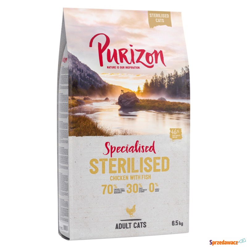 Dwupak Purizon karma dla kota, 2 x 6,5 kg - Adult... - Karmy dla kotów - Legnica