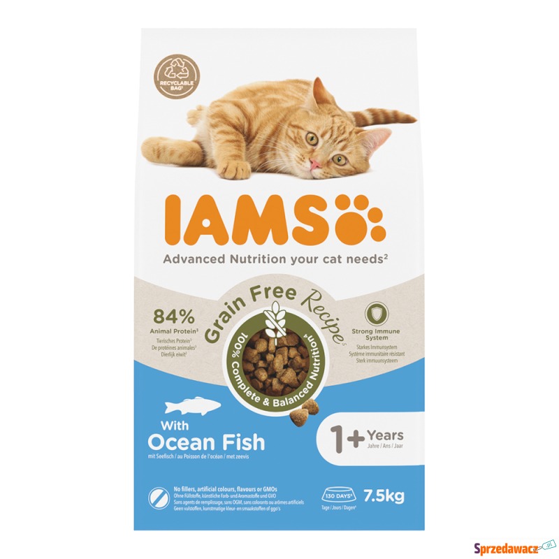 IAMS Advanced Nutrition Grain Free, ryby morskie... - Karmy dla kotów - Gdynia
