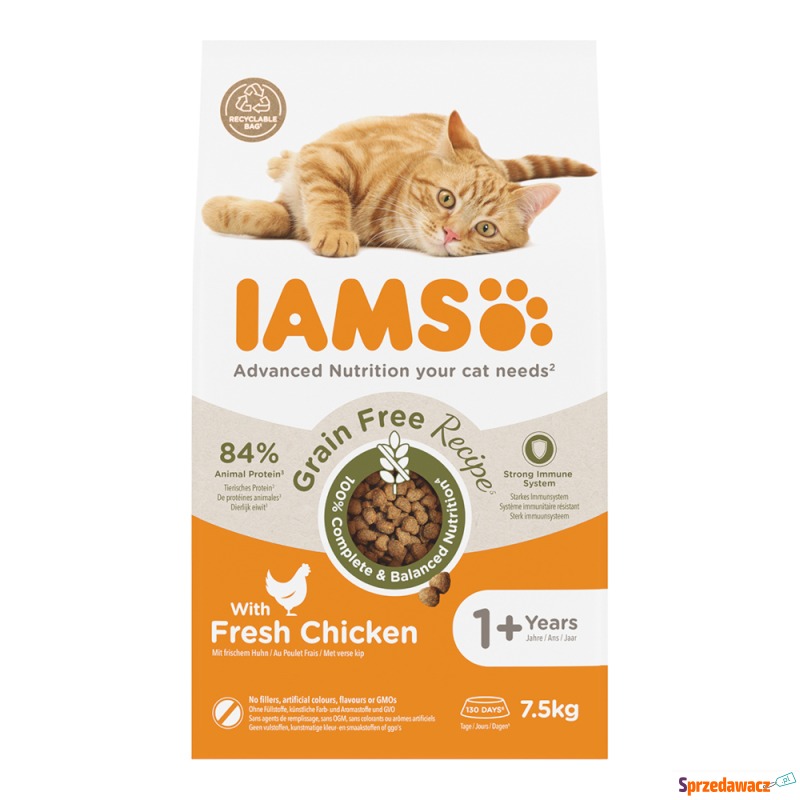 IAMS Advanced Nutrition Grain Free, kurczak -... - Karmy dla kotów - Knurów