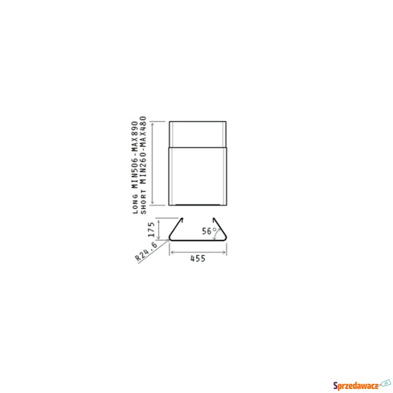 Komin długi ELICA KIT0010439