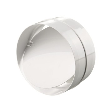 Łącznik kanałów okr. DOMUS fi 10cm z zaworem zw. kod 494