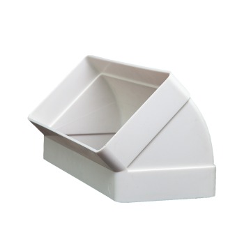Kolanko płaskie pionowe 45 stopni Domus 204x60 mm kod 575