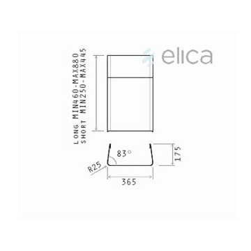 Komin długi ELICA KIT0010519