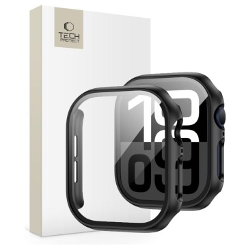 Etui + szkło Tech-Protect Defense360 do Apple Watch 11 / 10 (46 mm), czarne