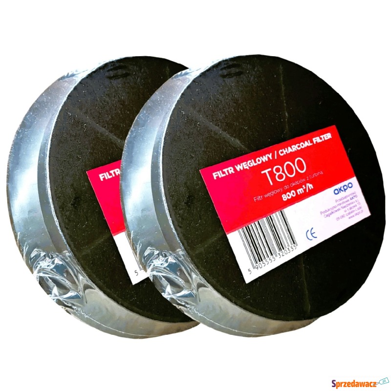 Filtr węglowy AKPO T800 - Okapy kuchenne - Grudziądz