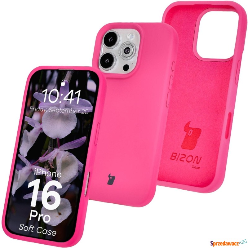 Silikonowe etui Bizon Soft Case do iPhone 16 Pro,... - Etui na smartfony - Tarnowskie Góry