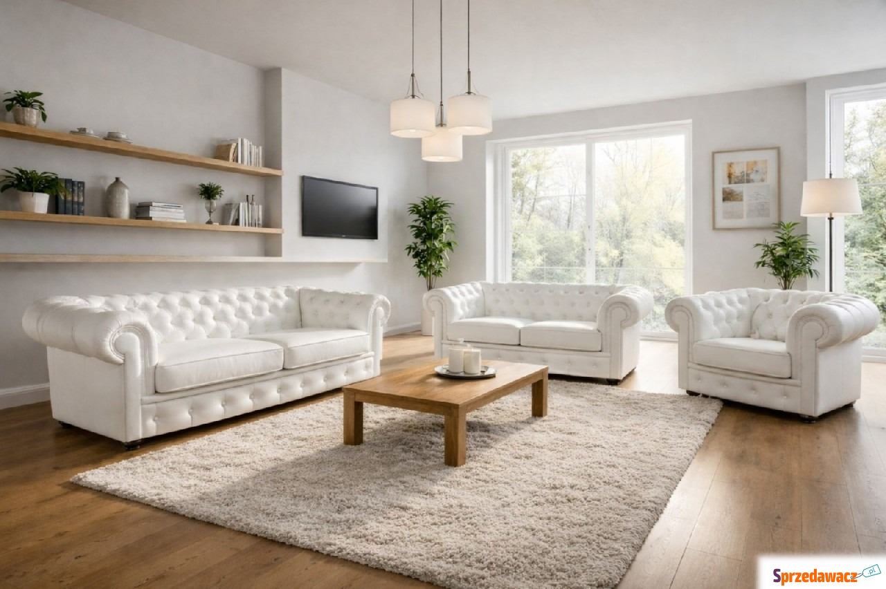 Komplet Chesterfield szeroki -...