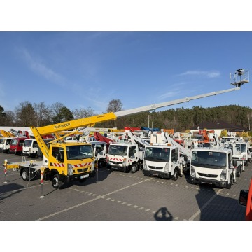 Nissan Cabstar Zwyżka Podnośnik Koszowy PALFINGER P260 B UDT - + Pilot Wysokość Podnoszenia 26m (Mul