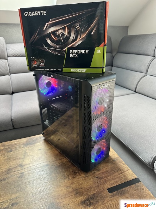 Komputer Gamingowy ARGB i5 9400f, gtx 1660 6gb... - Komputery stacjonarne - Kraków