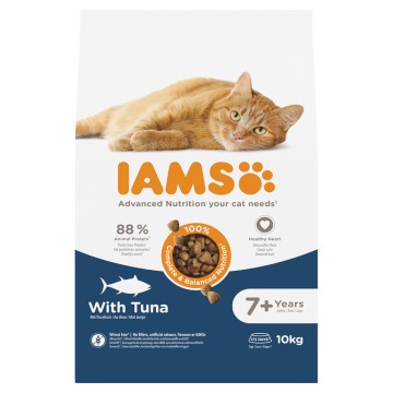 IAMS Advanced Nutrition Senior Cat 7+, tuńczyk - 2 x 10 kg