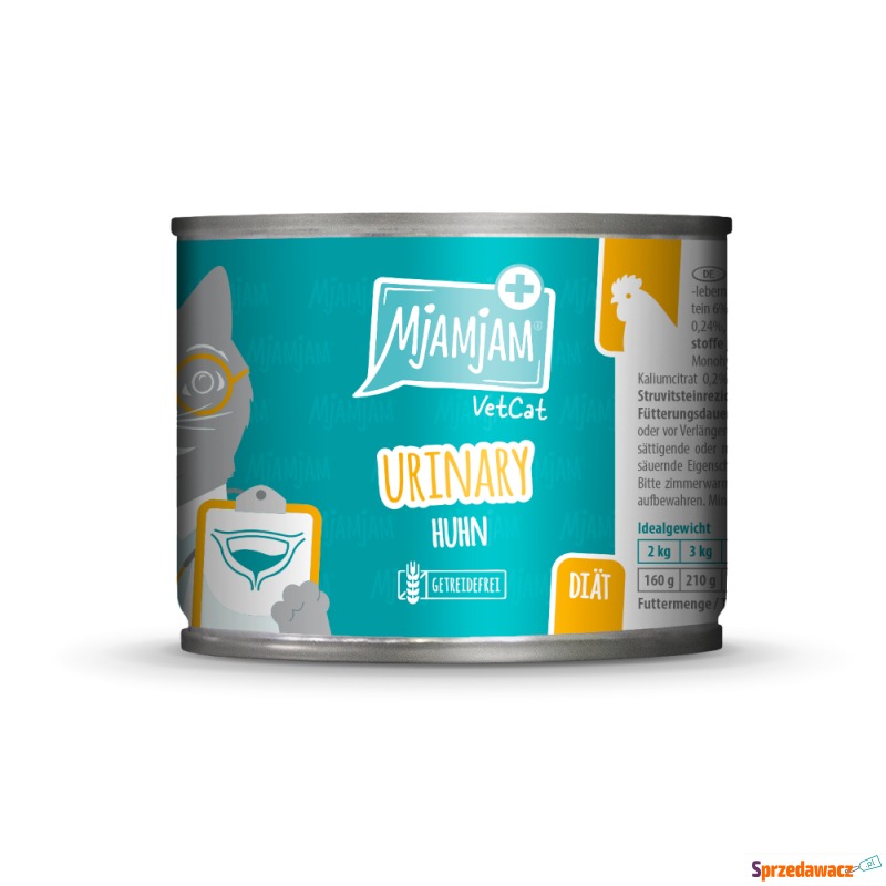 MjAMjAM VetCat Urinary, 6 x 200 g - Kurczak - Karmy dla kotów - Oleśnica