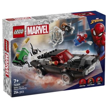 Klocki konstrukcyjne LEGO Marvel 76309 Spider-Man kontra muscle car Venoma
