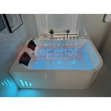 Wanna z hydromasażem LS-7001 PRAWA prostokątna 170cmx120cmx56cm 2-osobowa chromoterapia z podgrzewac