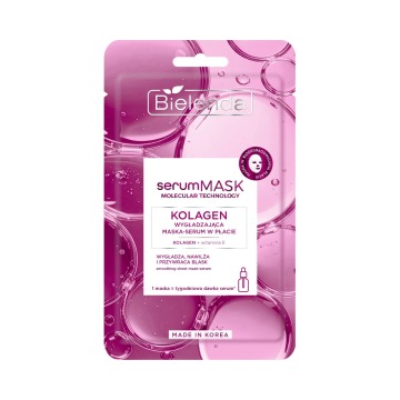 Bielenda Kolagen Wygładzająca maska-serum w płacie
