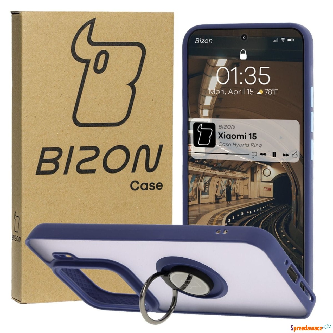 Etui z uchwytem na palec Bizon...