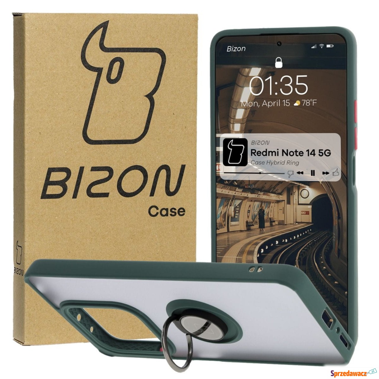 Etui z uchwytem na palec Bizon...