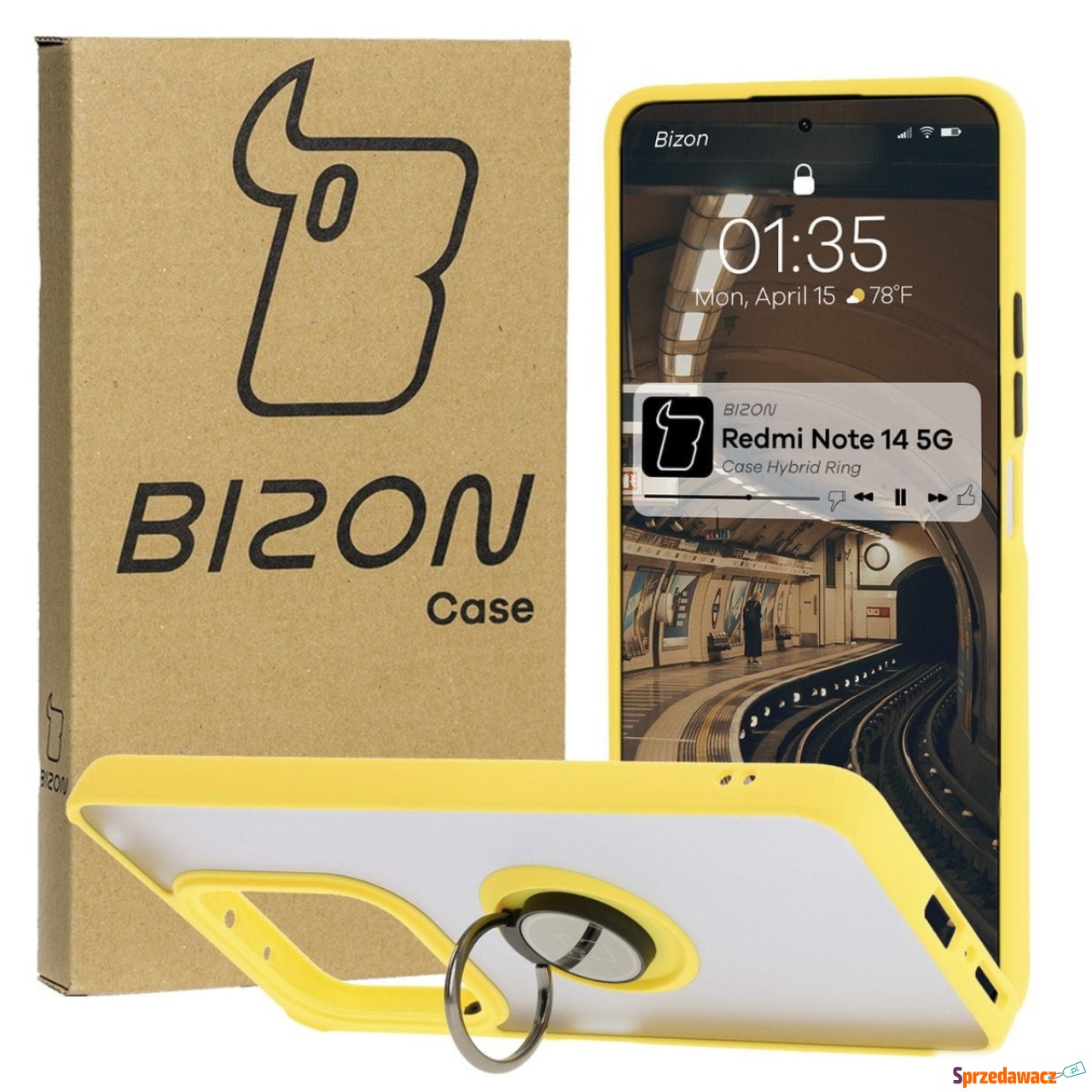 Etui z uchwytem na palec Bizon...