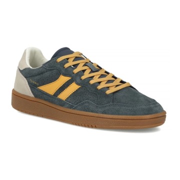 Granatowe skórzane sneakersy męskie Filippo MP7794/26 NV YL