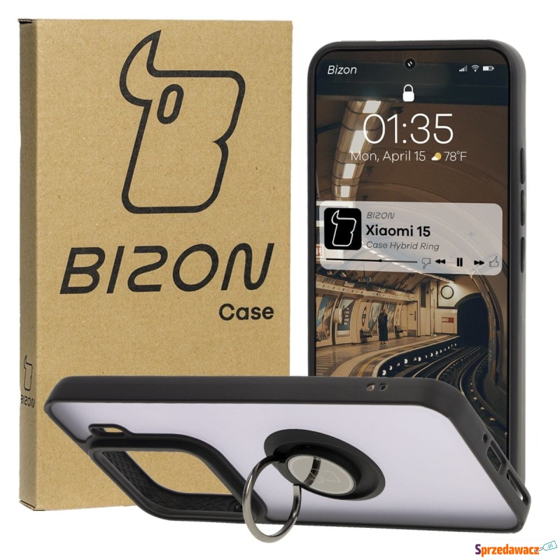 Etui z uchwytem na palec Bizon Case Hybrid Ring... - Etui na smartfony - Żory