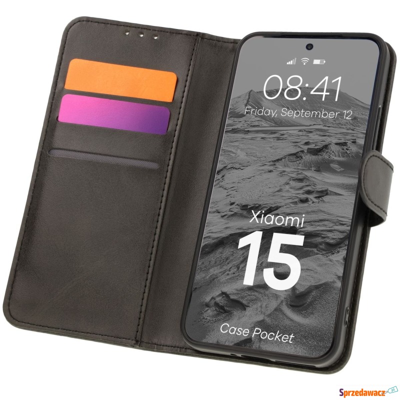 Etui z klapką Bizon Case Pocket do Xiaomi 15,... - Etui na smartfony - Stargard