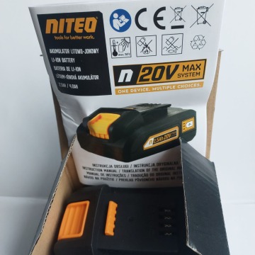 NITEO 20V Max System 2,5 Ah - Pozostałe art. elekt... - Żory - zdjęcie 4