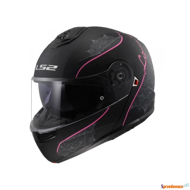LS2 KASK SZCZĘKOWY FF908 STROBE II LUX M.BLACK... - Kaski motocyklowe - Głogów