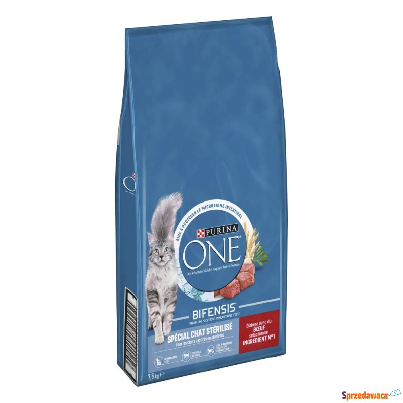 PURINA ONE Sterilized, wołowina - 2 x 7,5 kg - Karmy dla kotów - Płock
