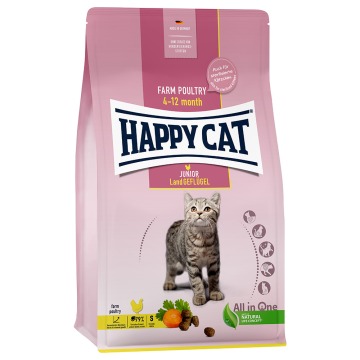 Happy Cat Supreme Junior, drób wiejski - 10 kg