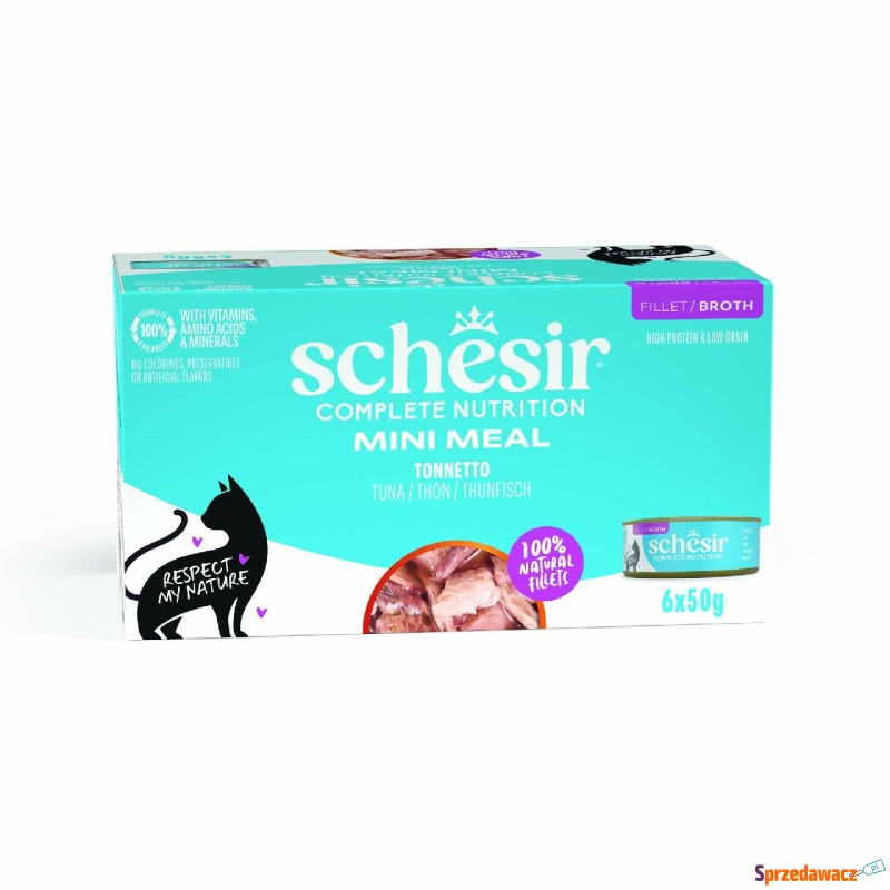Schesir Complete Nutrition, filet w bulionie,... - Karmy dla kotów - Legionowo