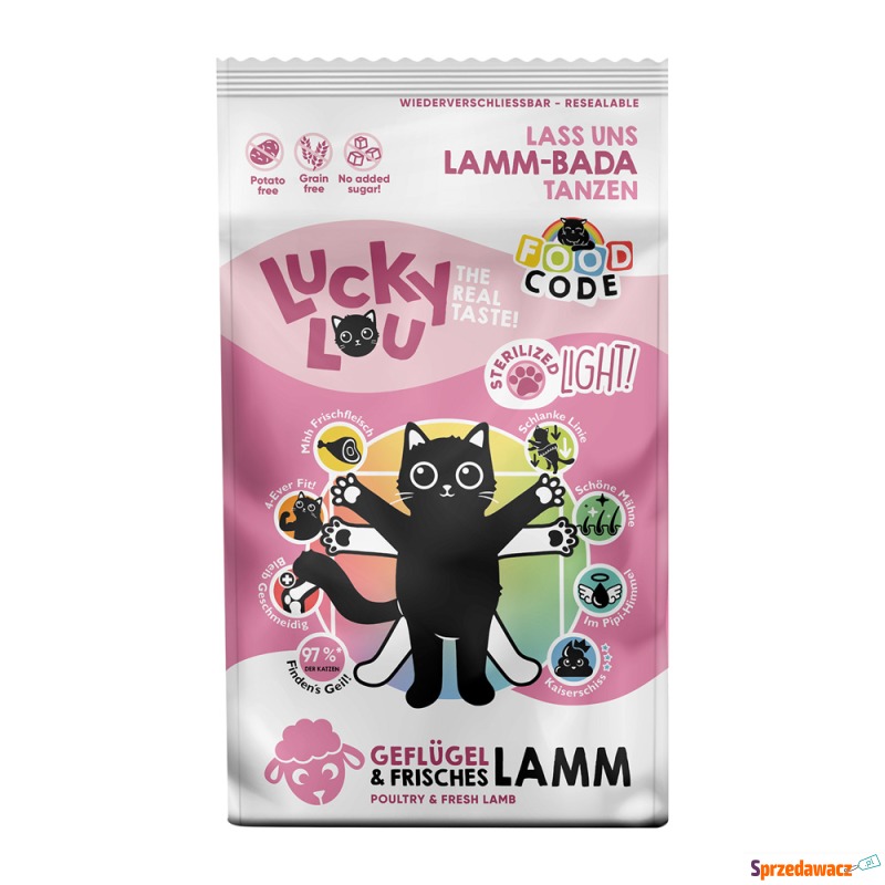 Lucky Lou Light, drób i jagnięcina - 1,7 kg - Karmy dla kotów - Bydgoszcz
