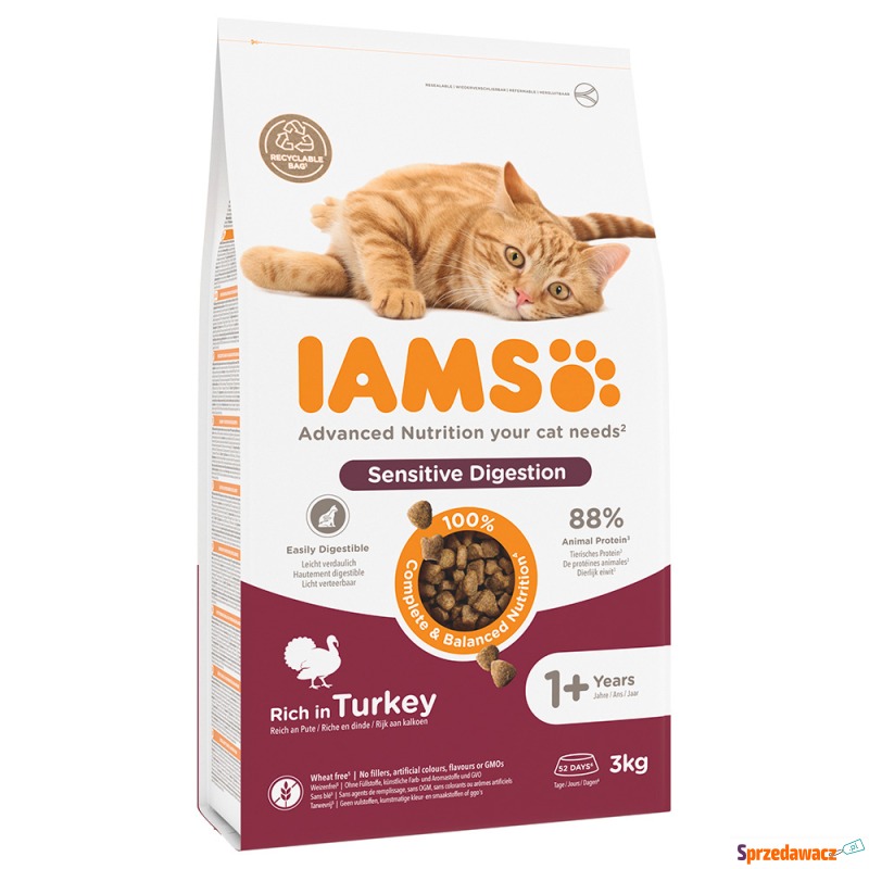 IAMS Advanced Nutrition Sensitive Digestion, indyk... - Karmy dla kotów - Wodzisław Śląski