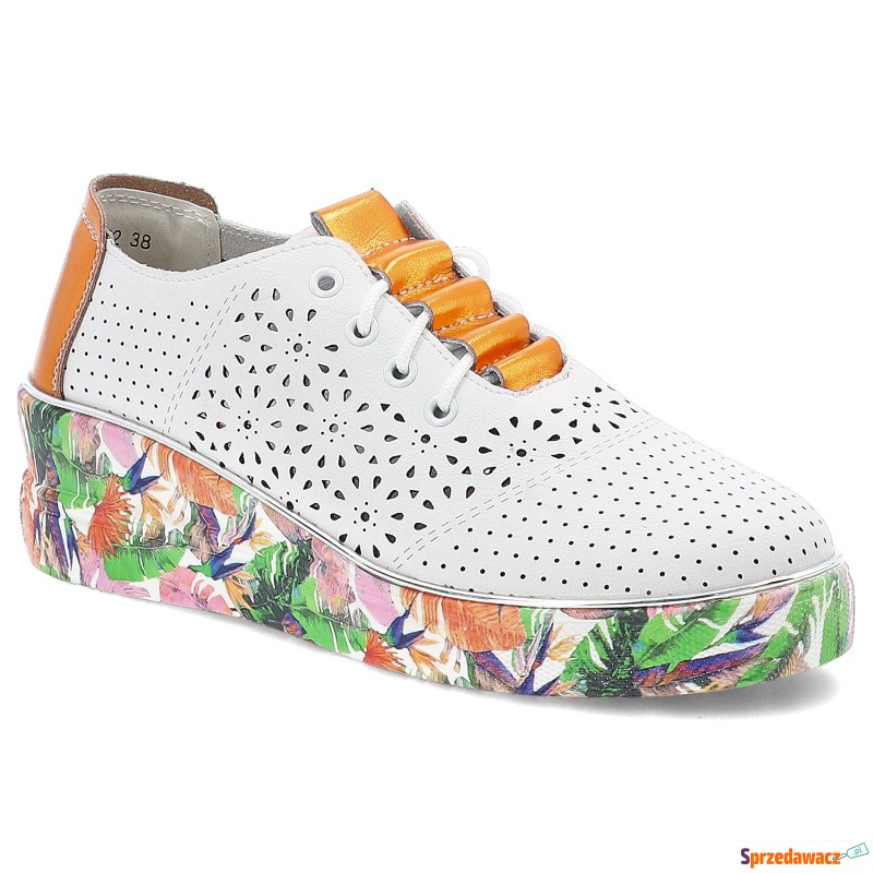 Białe Sneakersy Artiker Ażurowe...