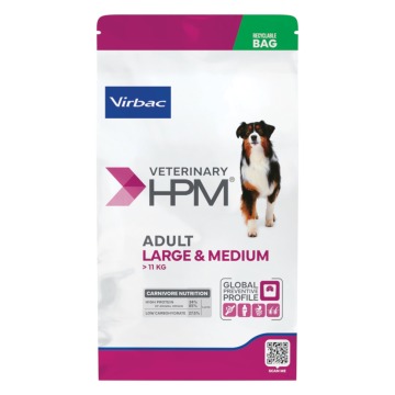 Virbac Veterinary HPM Adult Large & Medium dla psów - 2 x 12 kg