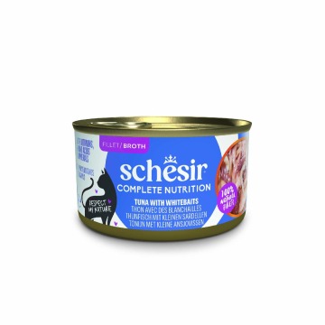 Korzystny pakiet Schesir Complete Nutrition, filet w bulionie, 24 x 85 g - Tuńczyk z sardelami