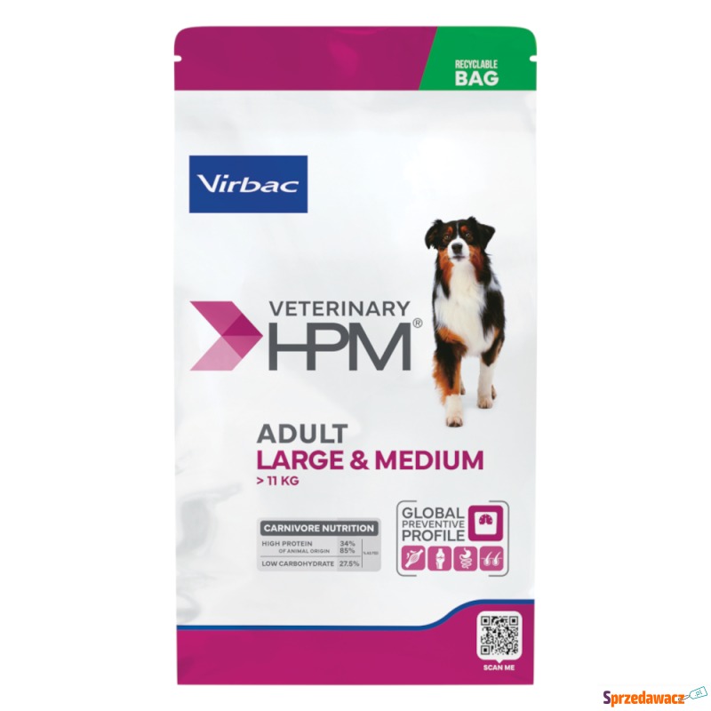 Virbac Veterinary HPM Adult Large & Medium dla... - Karmy dla psów - Gdańsk
