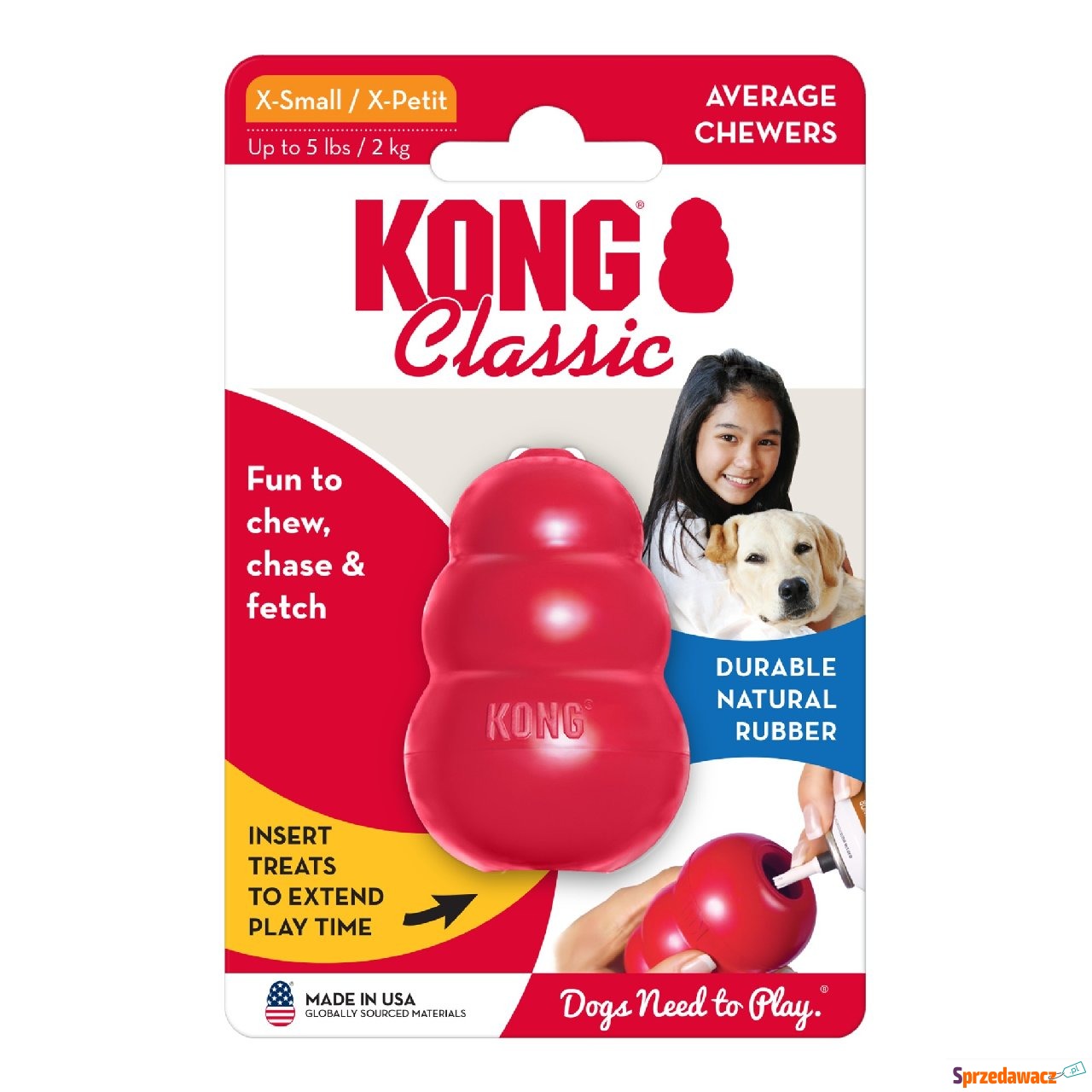 KONG Classic - 2 x XS, 5,7 cm
