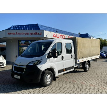 Peugeot Boxer - FV 23%, Brygadówka 7 osób, paka 4m x 2,1 Plandeka,Salon Polska