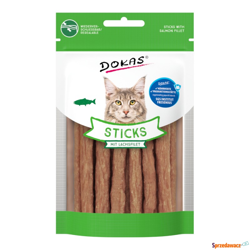 Dokas Sticks, 30 g - Z filetem z łososia - Przysmaki dla kotów - Otwock