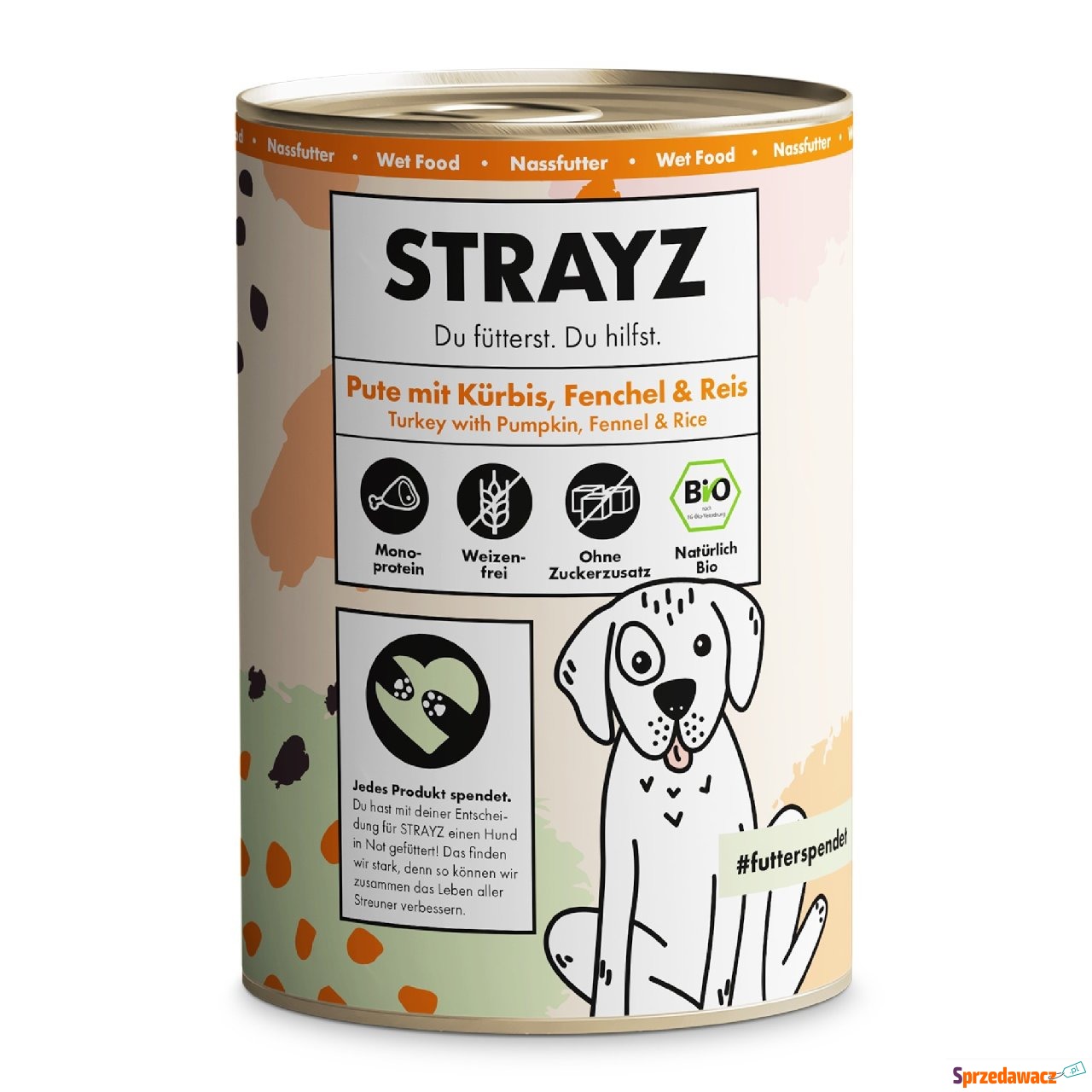 STRAYZ BIO, 6 x 400 g - Bioindyk...