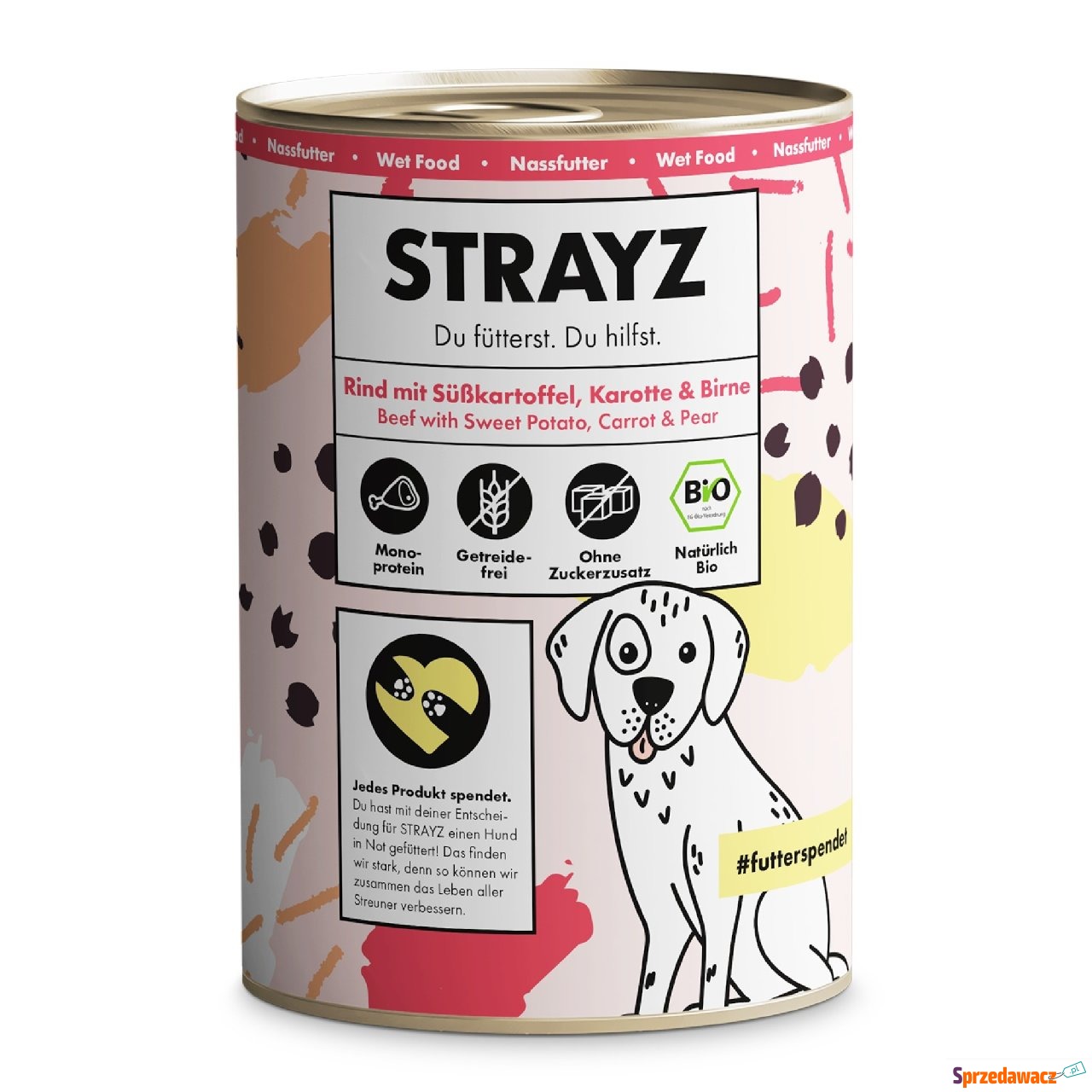 STRAYZ BIO, 6 x 400 g - Biowoł...
